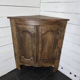 Encoignure galbée xixème en chêne