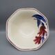 Antique salad bowl in Badonviller earthenware, tulip model.