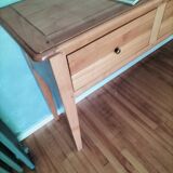 Modern cherry console table