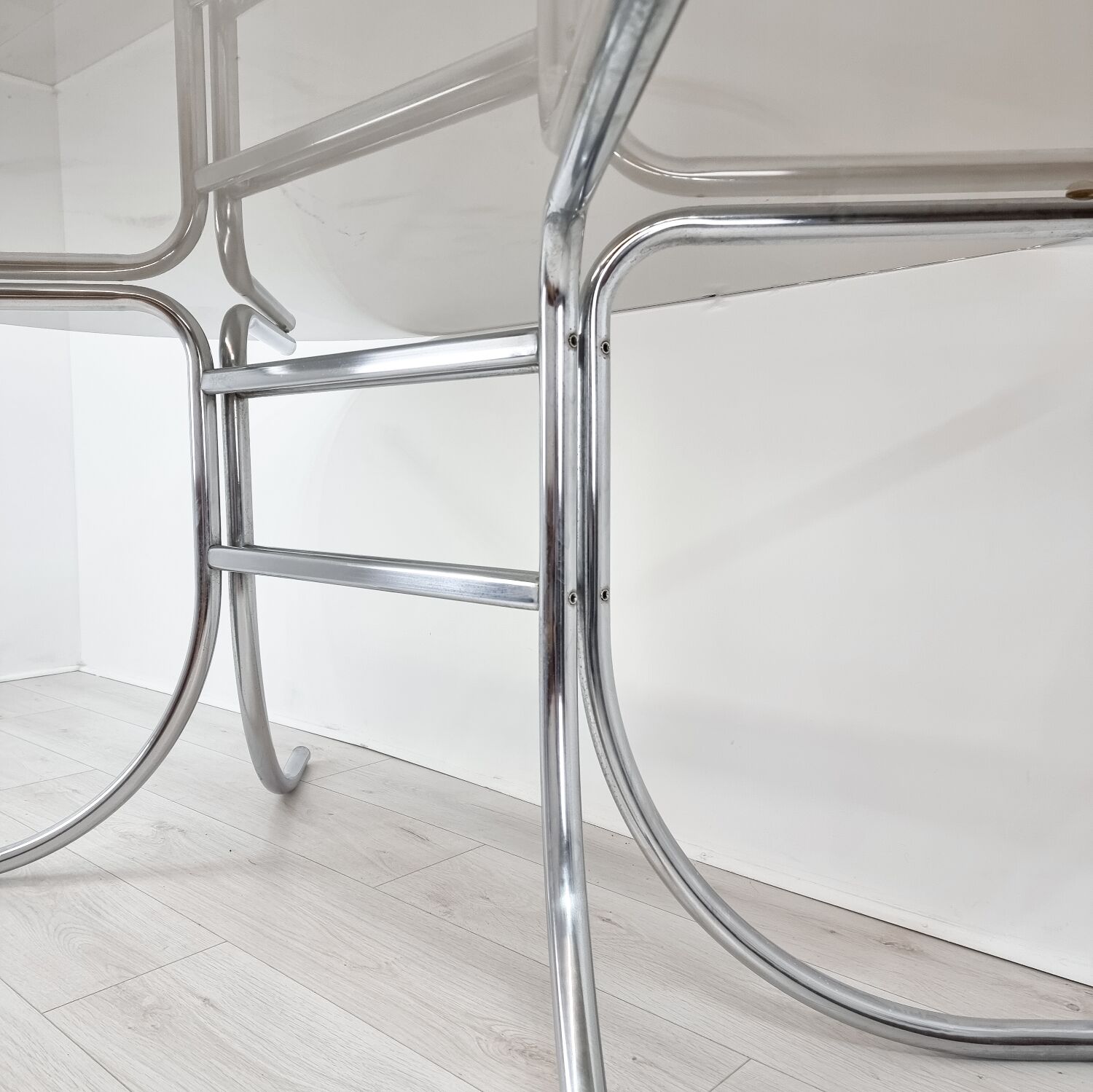 Smoked glass table 1970