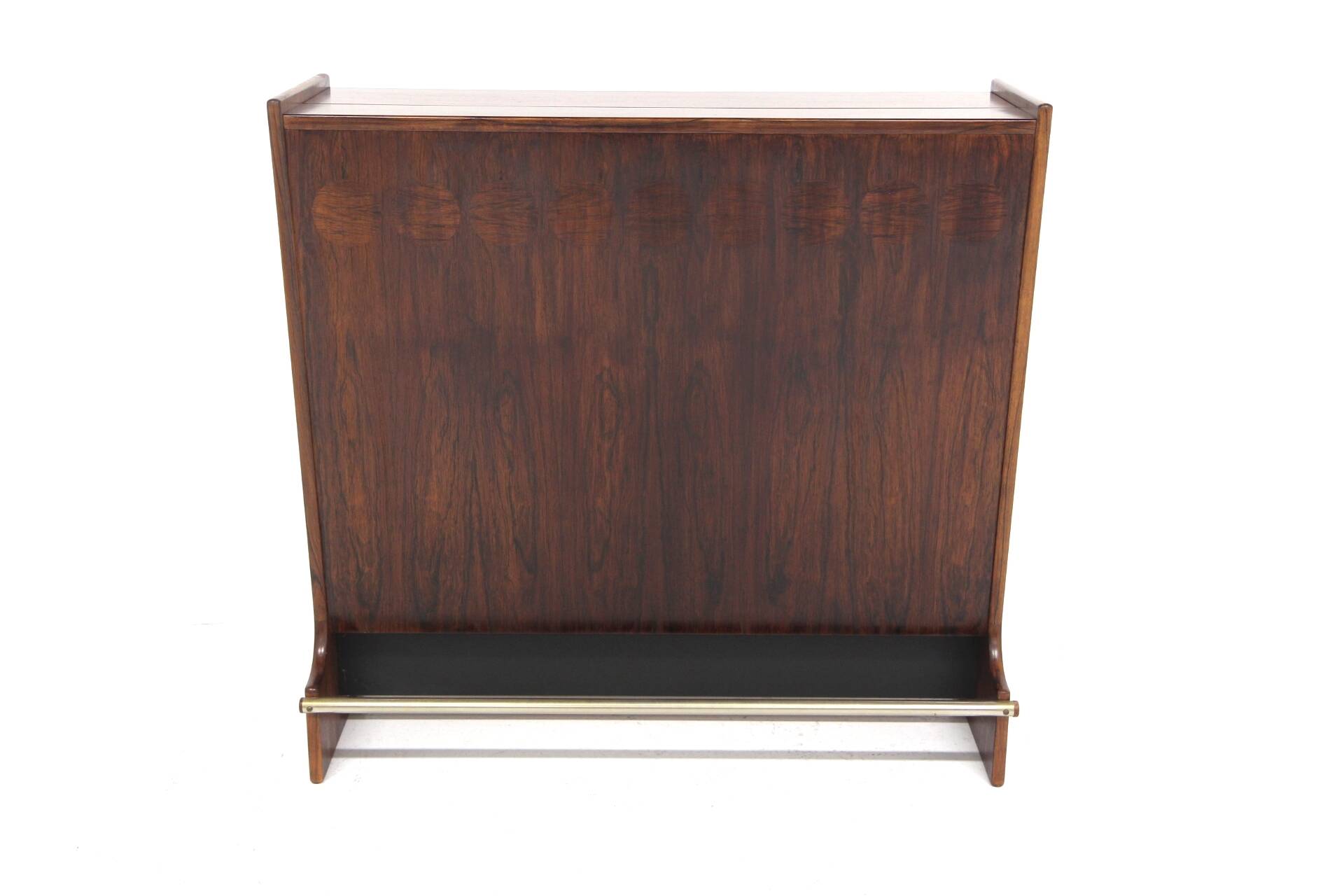 Rosewood bar cabinet "SK 661" and its 2 stools, Johannes Andersen, Denmark, 1960