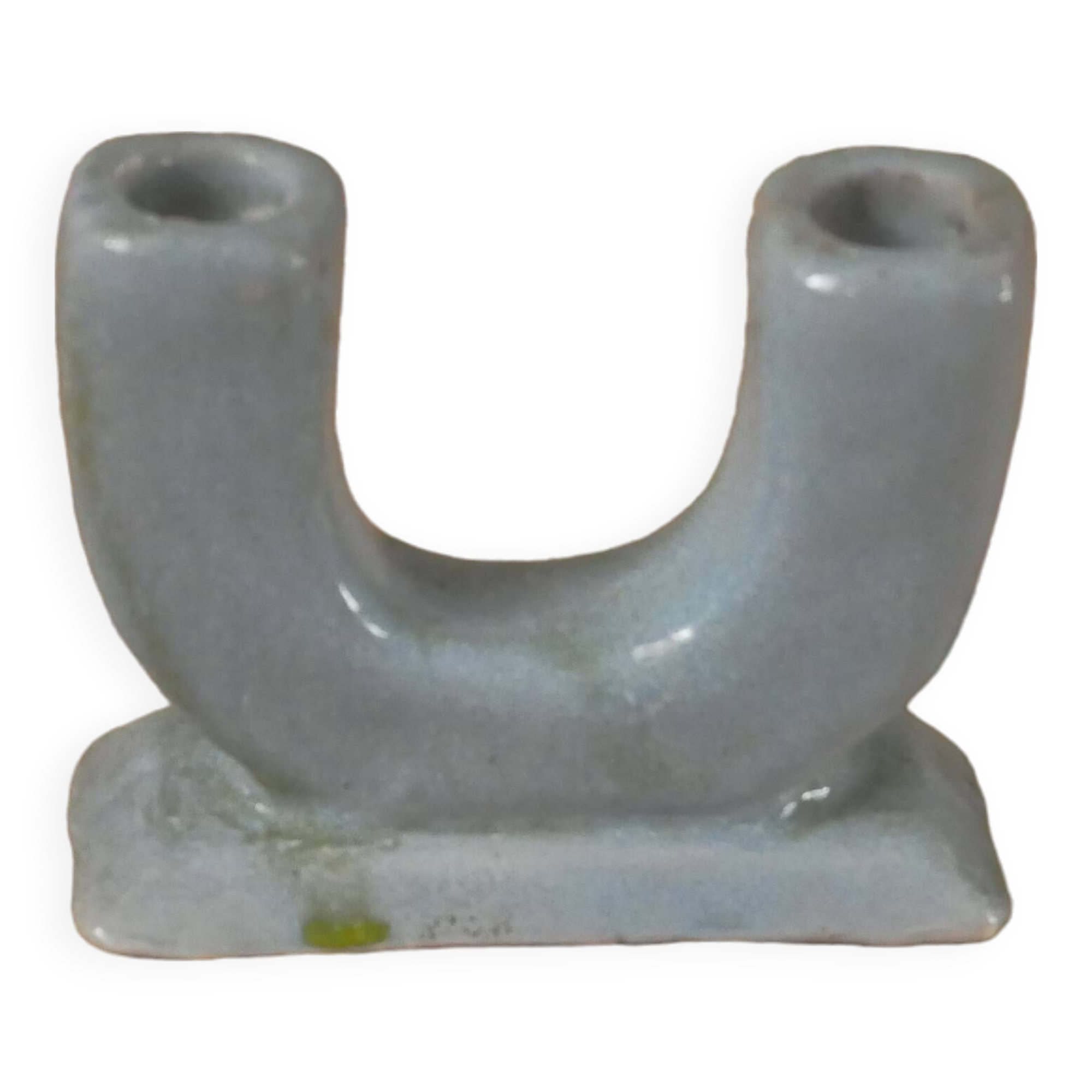 Ceramic candle holder candelabra candlestick handcrafted Abbaye ND country decoration