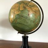 Globe map ancient world 1880 Ernst Schotte