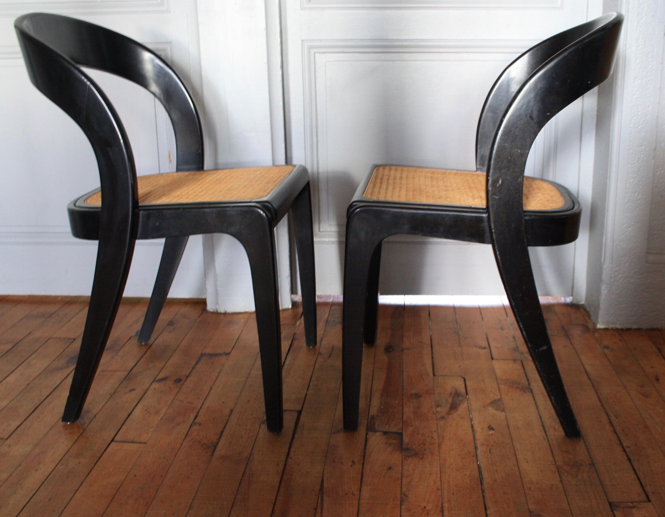 Set of six Baumann Gondoles canchairs