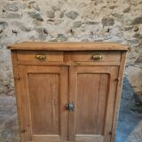 Antique low beech sideboard – France – 1920s