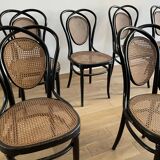 Série de 8 chaises viennoises N.33 de J&J Kohn, 1900