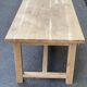Farmhouse dining table extendable stripped in raw solid oak 180-270cm 1