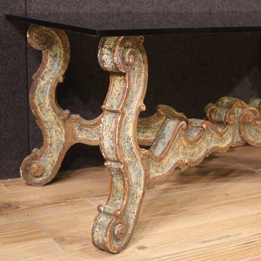 1960s lacquered wood coffee table