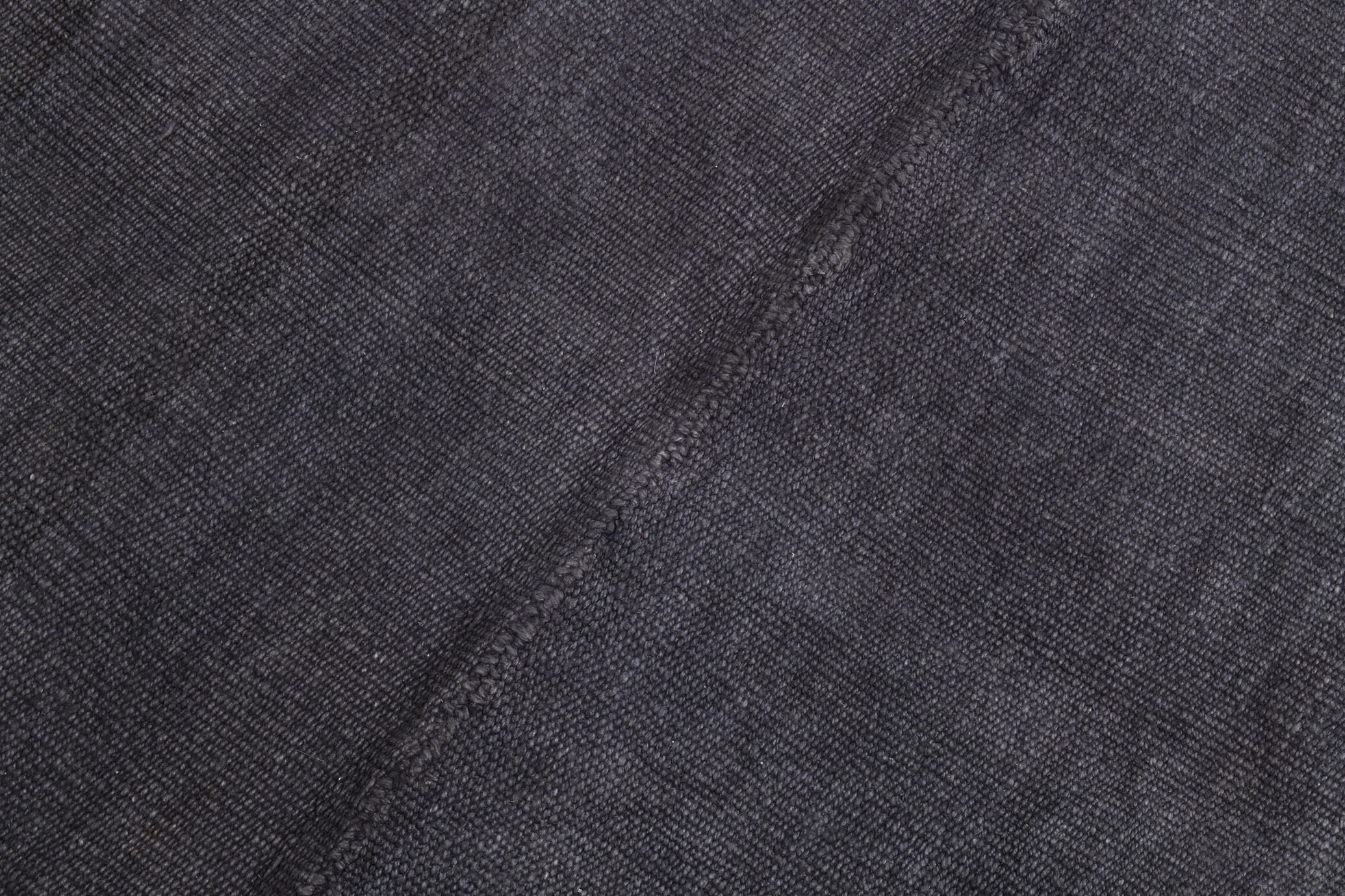 Patchy handmade hemp rug, 164x204cm