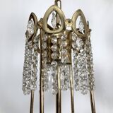 Sciolari, set of two gild and Cristal chandeliers from 70s