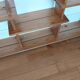 Vintage pine shelves in the style of Maison Regain.