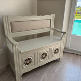 Fully restored antique bank chest – chic country style