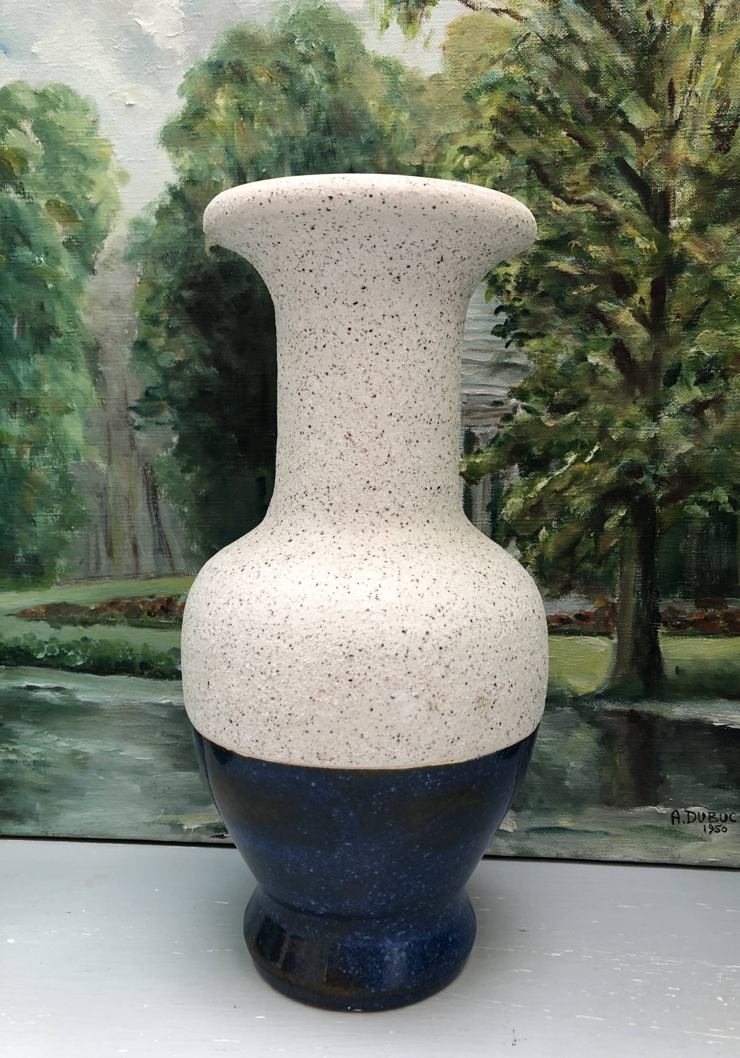 Designer vase in glazed ceramic