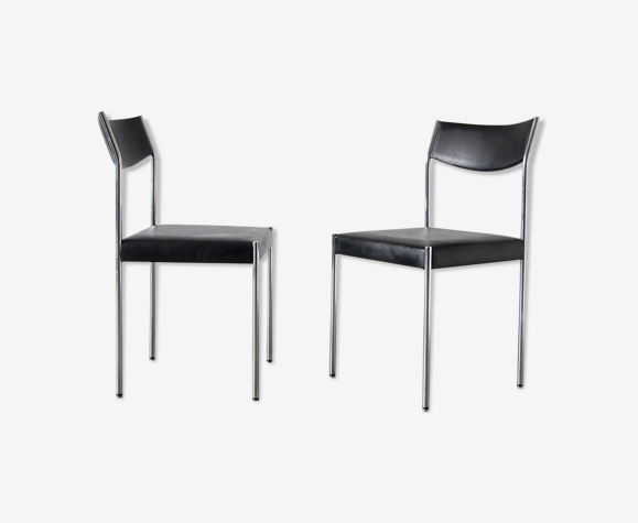 Chaises design Edlef Bandixen pour Dietiker Suisse ensemble de 2