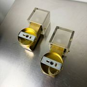 Pair of cubic Murano glass wall lights by Gaetano Sciolari, Italy, circa 1970s