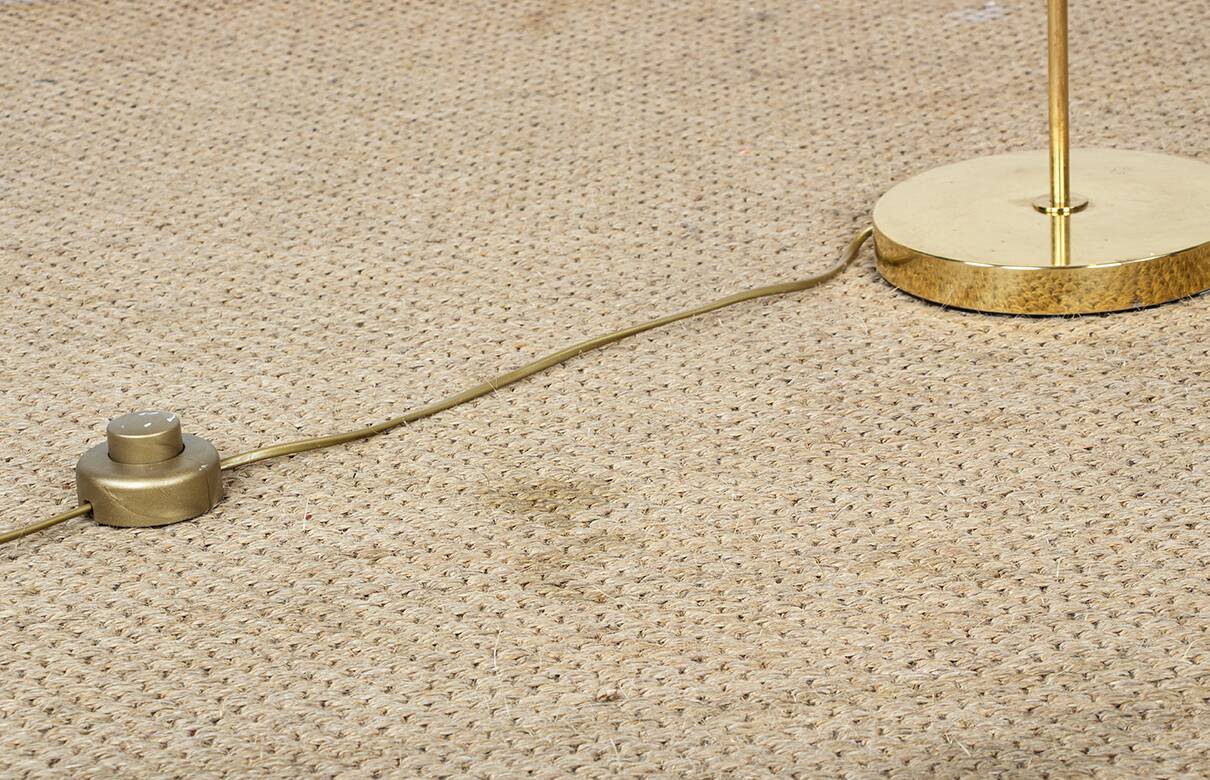 Swedish Brass Floor Lamp, Model G 230 by Bergboms 1960.