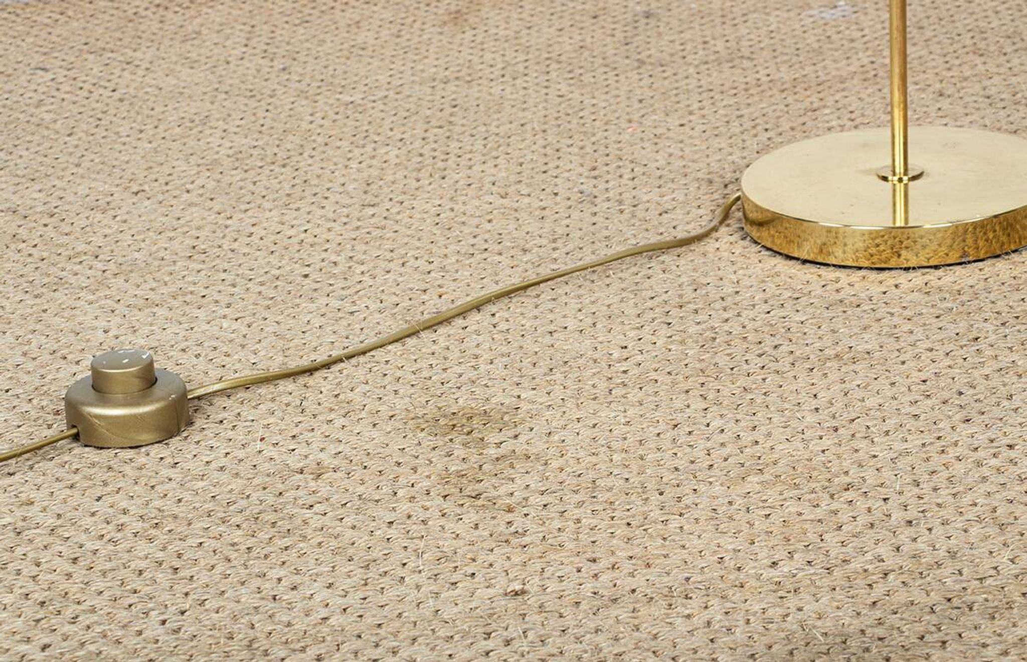 Swedish Brass Floor Lamp, Model G 230 by Bergboms 1960.