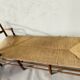 Chaise longue paillée