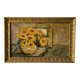 Old painting bouquet of yellow flowers