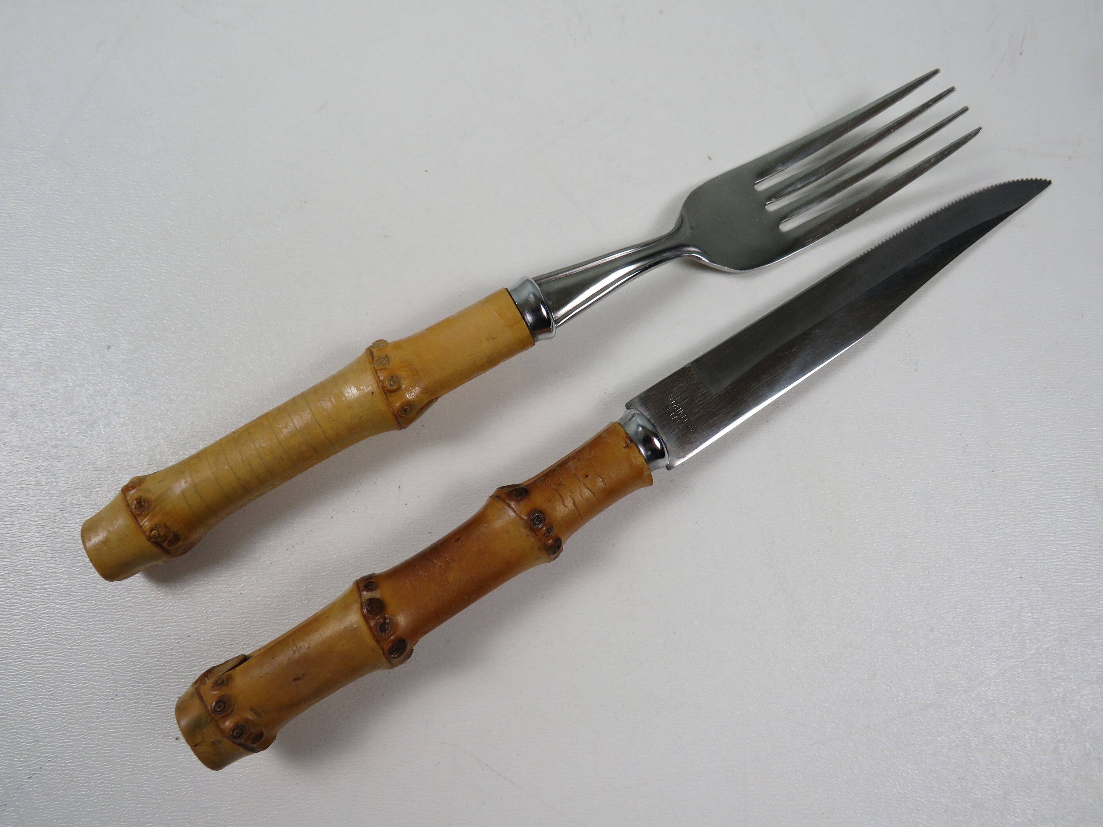 Exclusive 60s steak cutlery set, made in Italy –