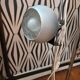 Two-light floor lamp with removable magnetic Eyes Ball.