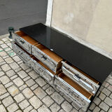 Commode Space Age Chromée par Henri Vallières