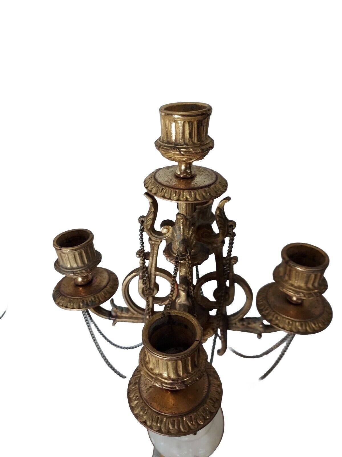 Pair of bronze candlesticks