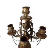 Pair of bronze candlesticks