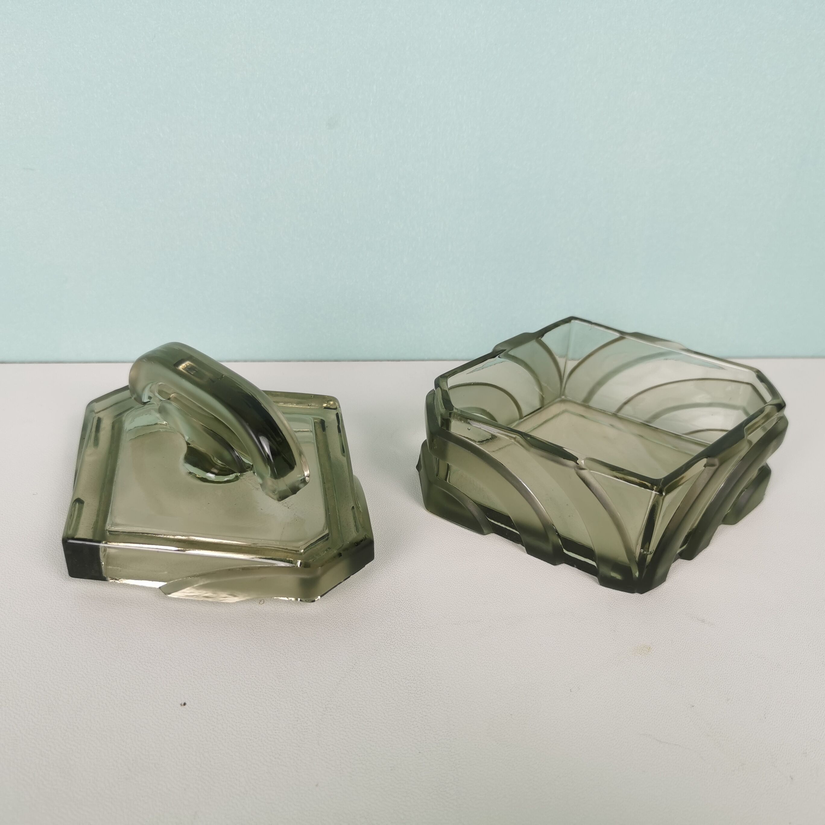 Art deco bottle and box