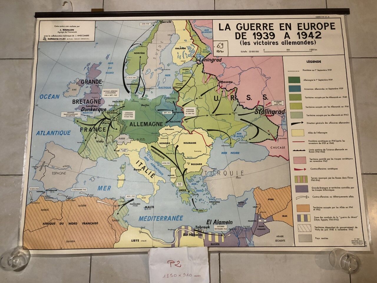 School map war in Europe 39/45