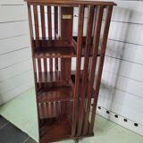 Mahogany revolving bookcase