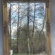 vintage bevelled mirror in rectangular shape, stucco and gilded wood in Louis XV baroque style