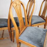 4 Vintage Scandinavian Gustavian Style Chairs Sweden