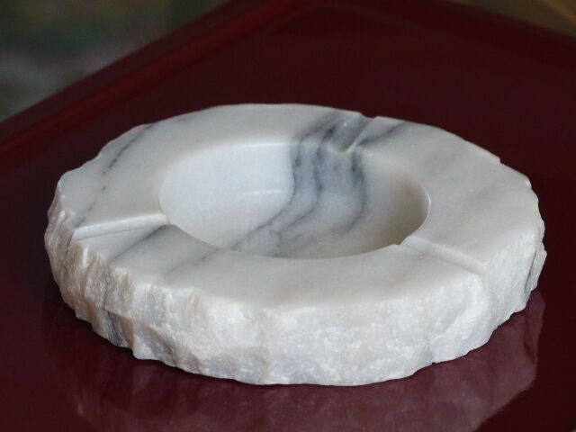 Ashtray vintage marble of Carrara