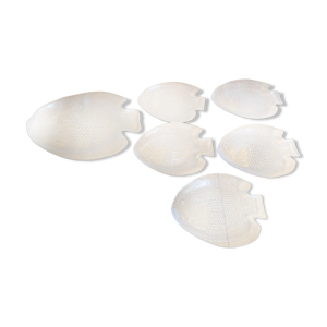 Plat + 5 assiettes arcoroc - boite