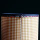 Cylindrical lampshade gingham fabric and liberty