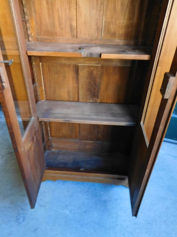 Bookcase Louis Philippe 2 doors in blond cherry tree