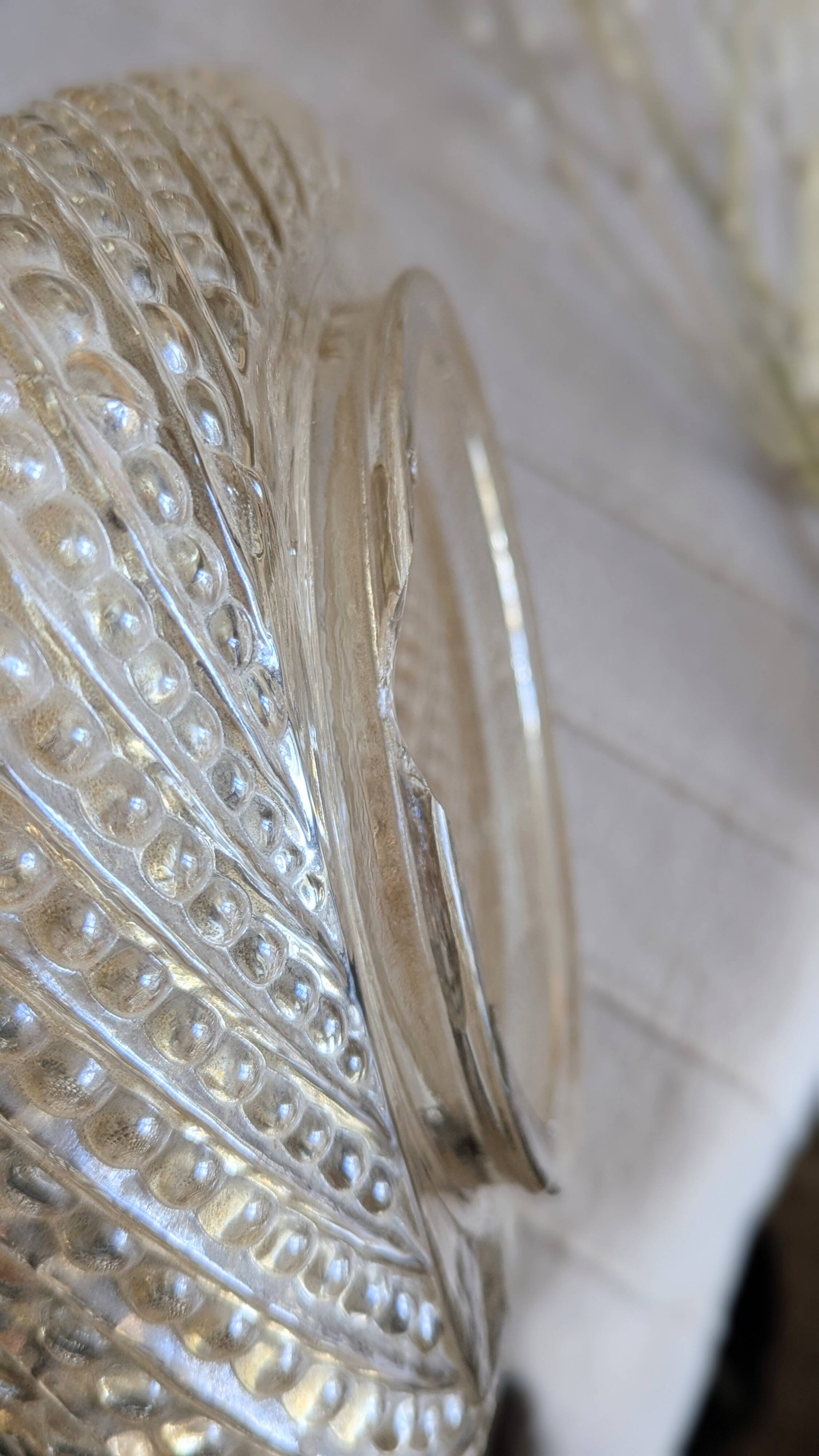 Plafonnier ambré vintage (L-0186)