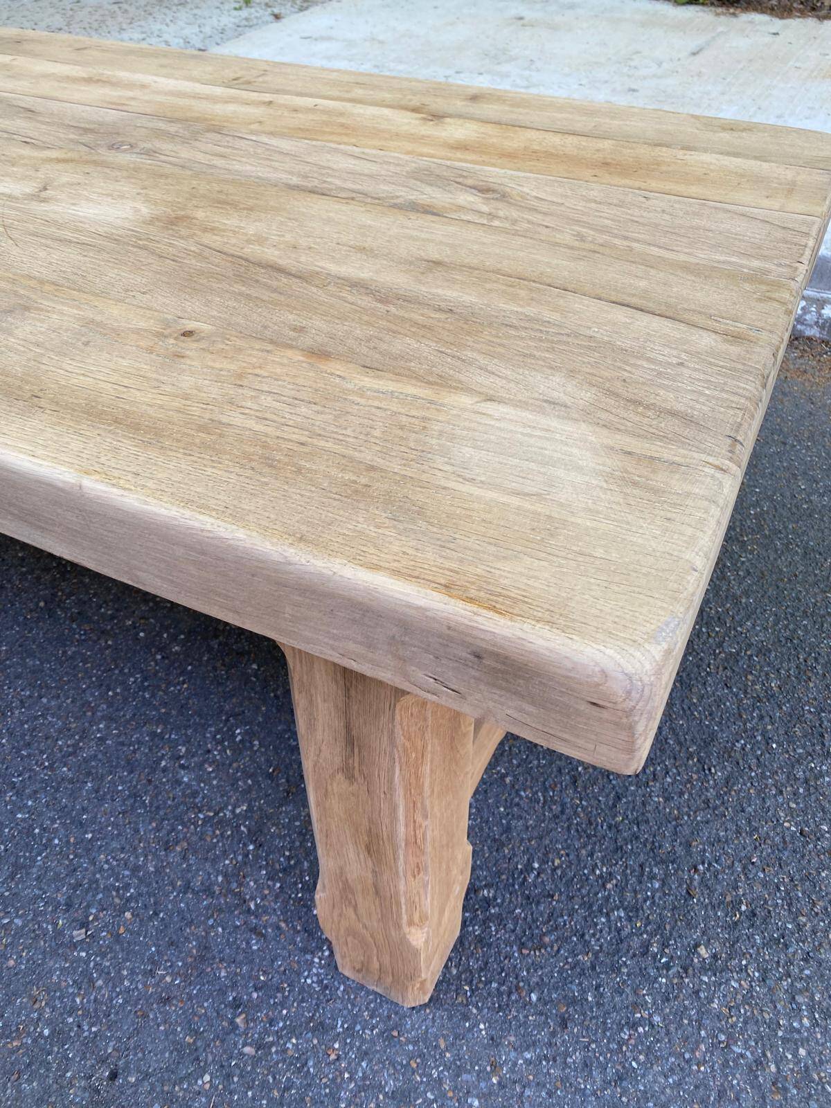 19th century solid oak farmhouse table 240cm