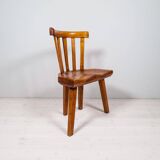 Swedish folk art chair from the 19th century with highly decorative forms.