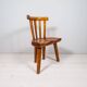 Swedish folk art chair from the 19th century with highly decorative forms.