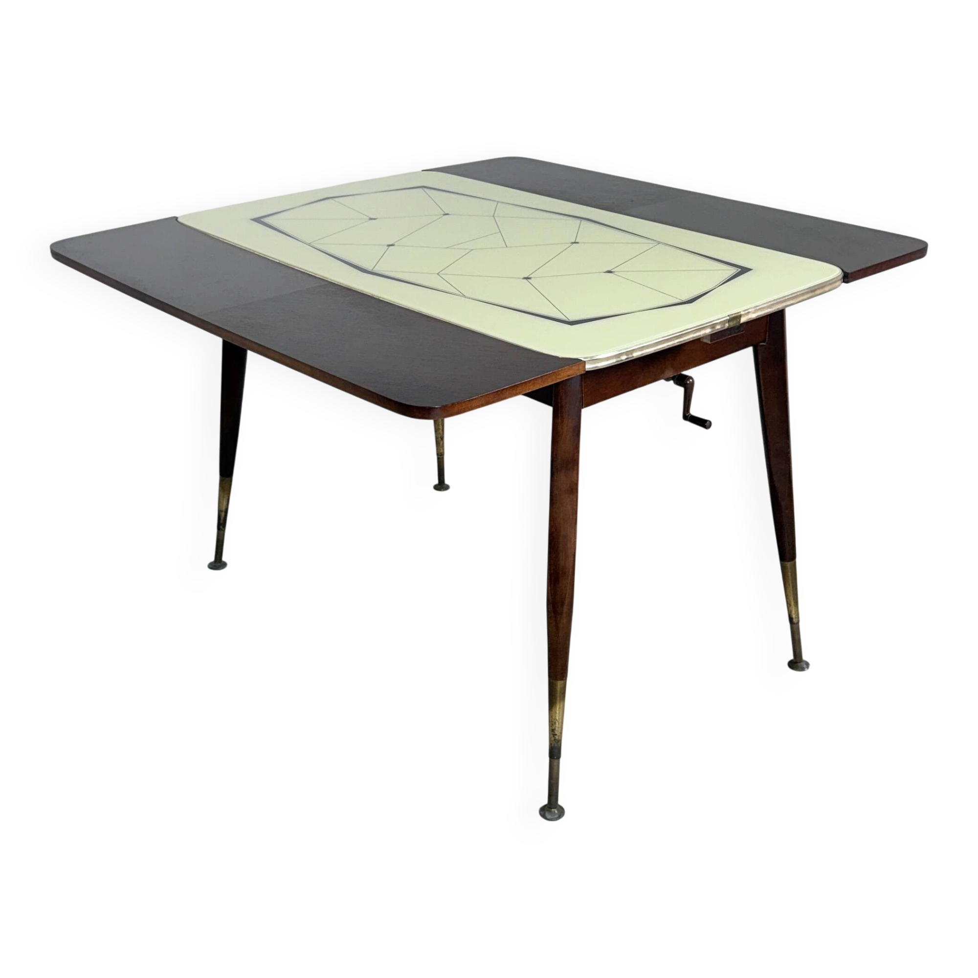 Mid-Century Height-Adjustable 'Kurbeltisch' Dining & Coffee Table – 1950s