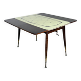 Table à manger et table basse 'Kurbeltisch' réglable en hauteur de style mid-century – années 1950