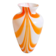 Orange Murano vase by Carlo Moretti 1970s Height 36 cm