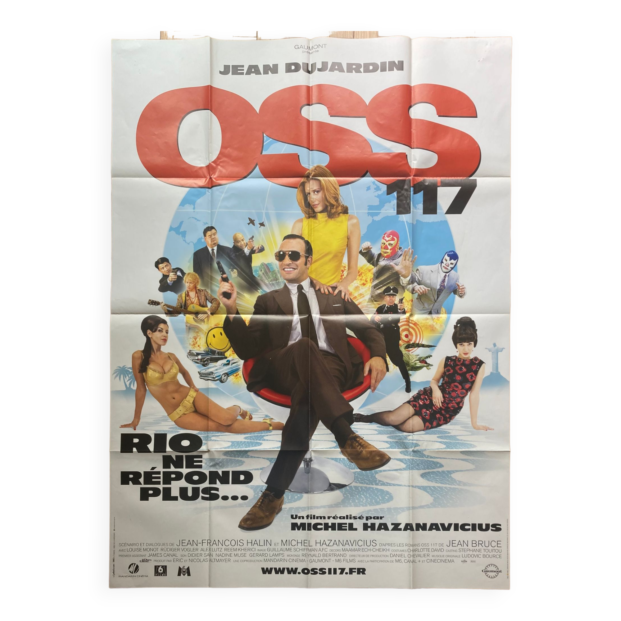 Original cinema poster "OSS 117 Rio no longer responds" Jean Dujardin