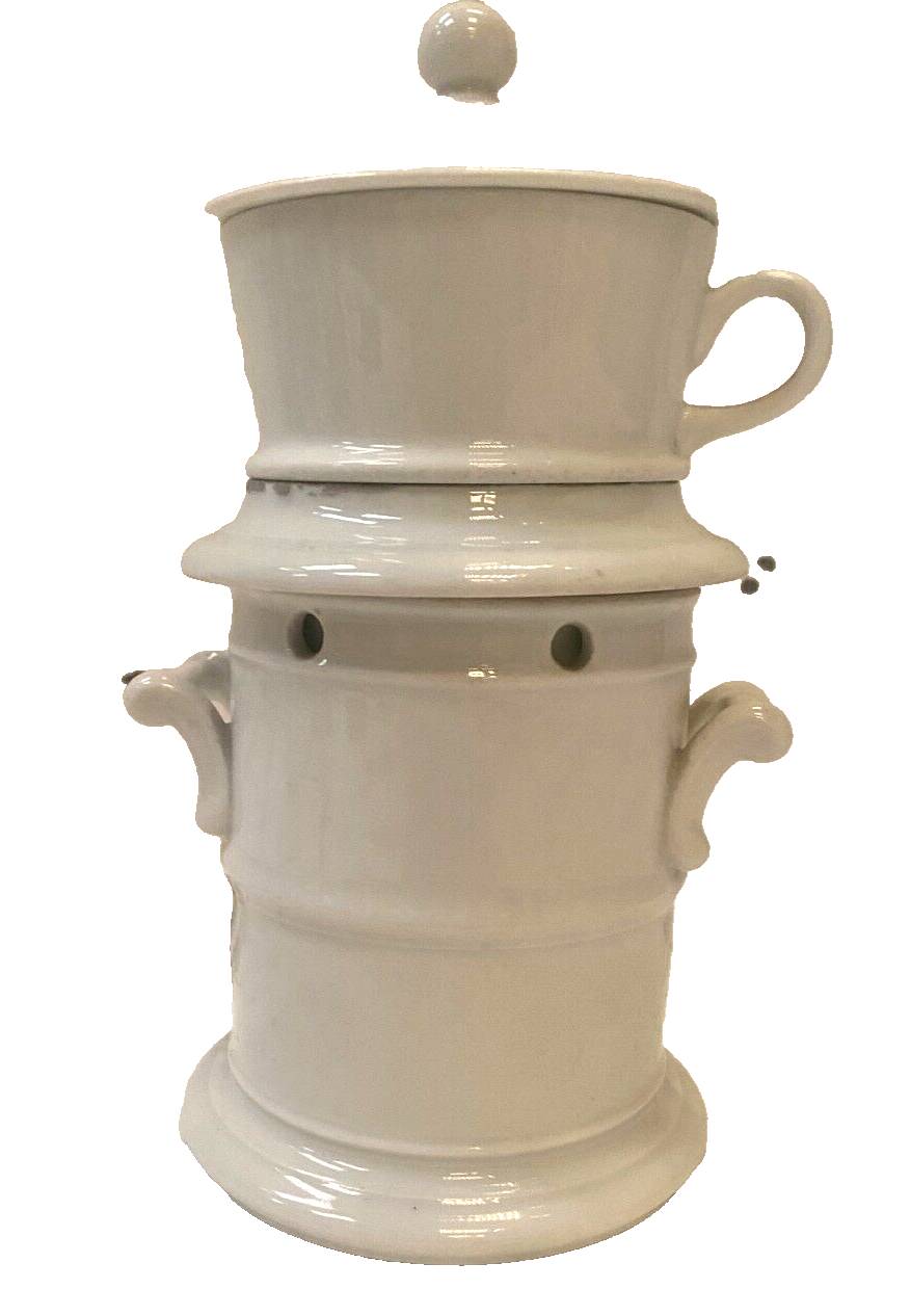 20th century white porcelain teapot