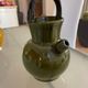 Pitcher in Provence khaki varnished clay signature Camares