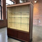Vitrine en bois vintage / buffet / armoire murale