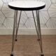 Vintage “SIF” round stool in formica and Eiffel legs.
