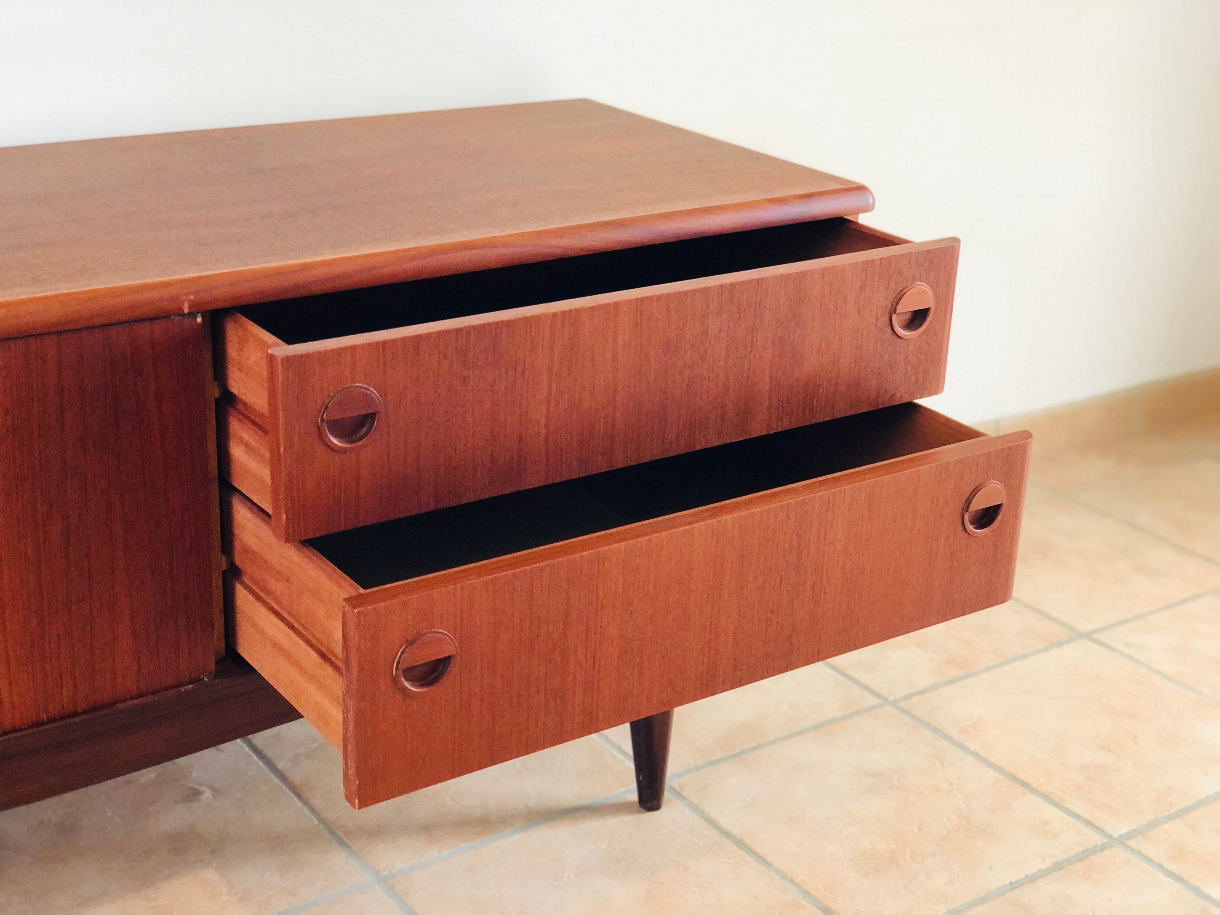 Enfilade scandinave en teck 1960